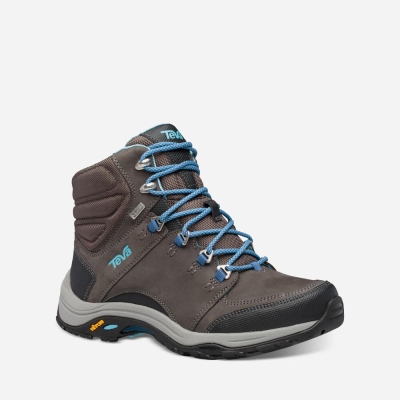 Teva Montara Mid eVent - Women's Teva Hiking Shoes - Dark Grey | India (OHCB36208)